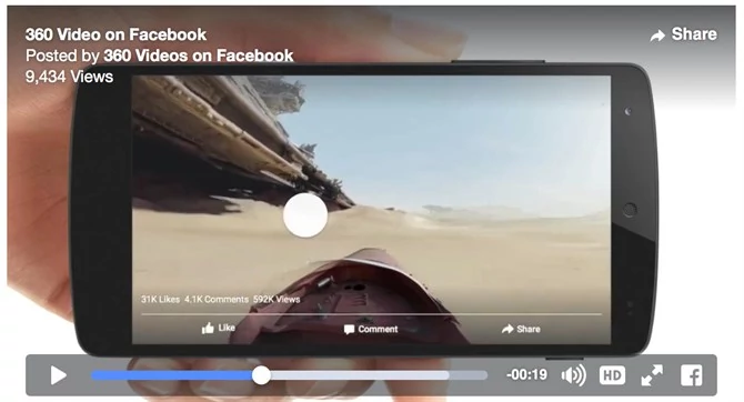 Facebook już wspiera wideo w 360 stopniach