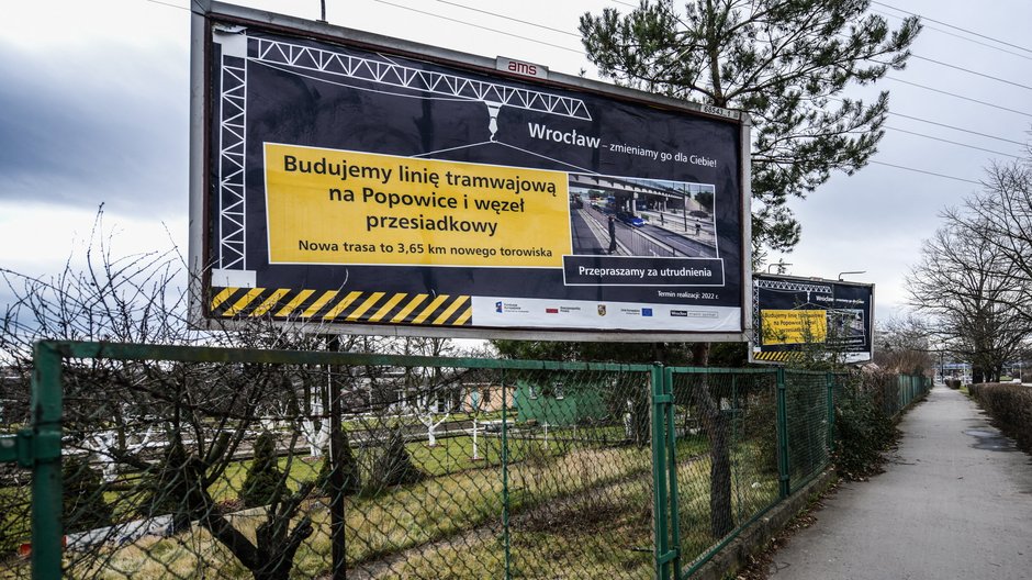  Budowa linii tramwajowej na Popowice