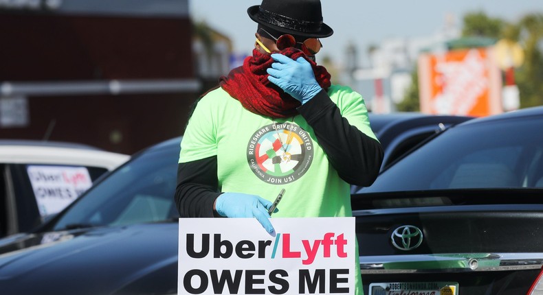 Drivers in California sued Uber and Lyft, claiming the companies owe them $630 million in back wages.