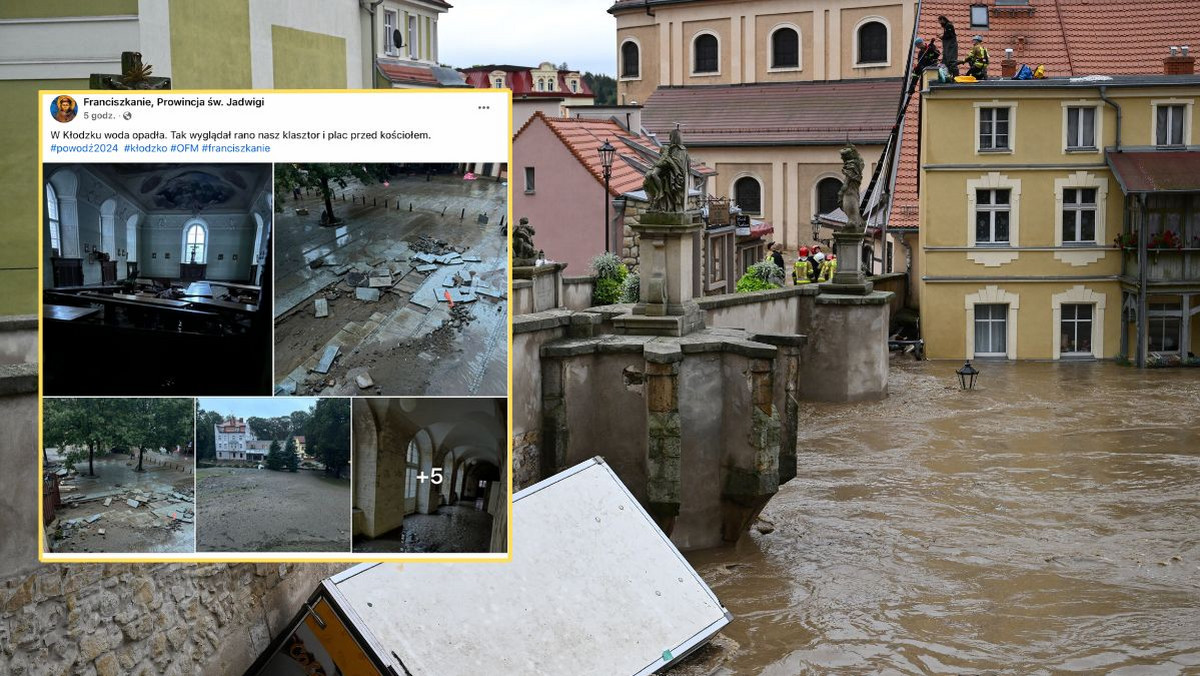 Żywioł zniszczył zabytkowy kościół w Kłodzku. "Muł i gruz"