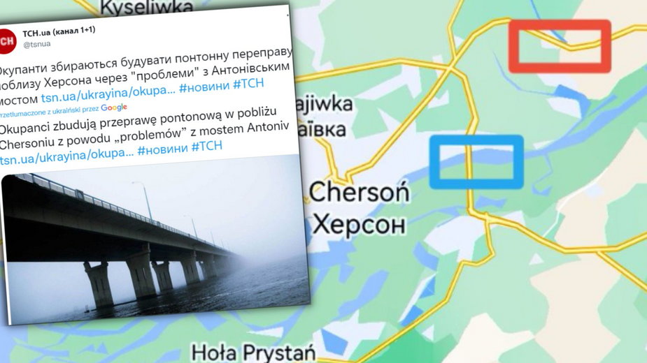 Trwa ukraińska ofensywa. Pociski uszkodziły ważny most
