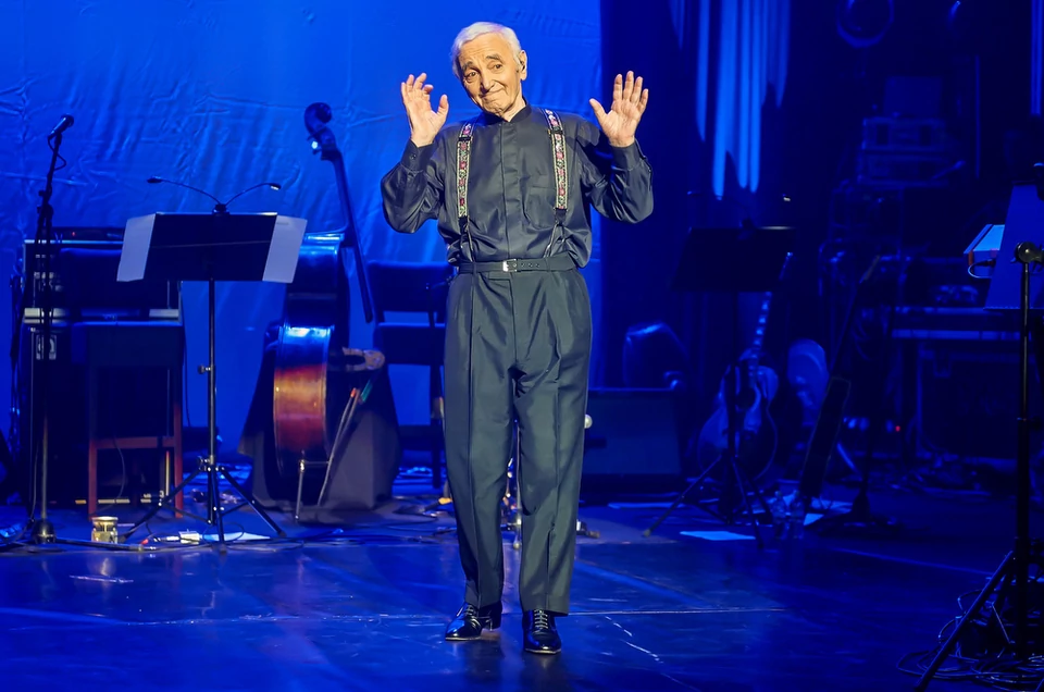 Charles Aznavour na koncercie w Polsce (Sala Kongresowa, Warszawa)