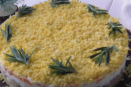 RUSKI recept za svečanu MIMOZA SALATU: Kremasta, lagana i sočna - kraljica praznične trpeze