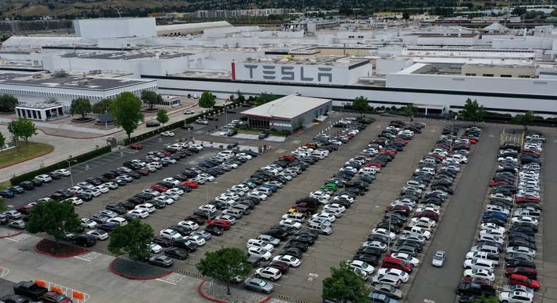 Tesla's Fremont, California factory.
