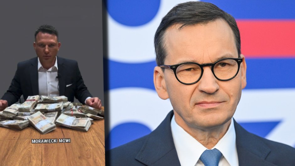 Sławomir Mentzen i premier Mateusz Morawiecki