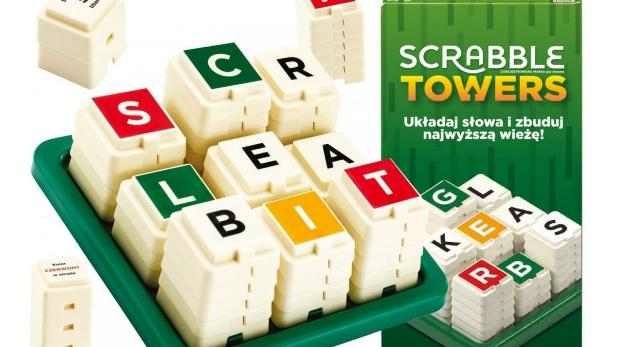 Wydawca kultowej gry Scrabble, firma Mattel, wypuściła na rynek jej nową wersję. W Scrabble Towers wygrywa ten gracz, który ułoży najwyższą wieżę.