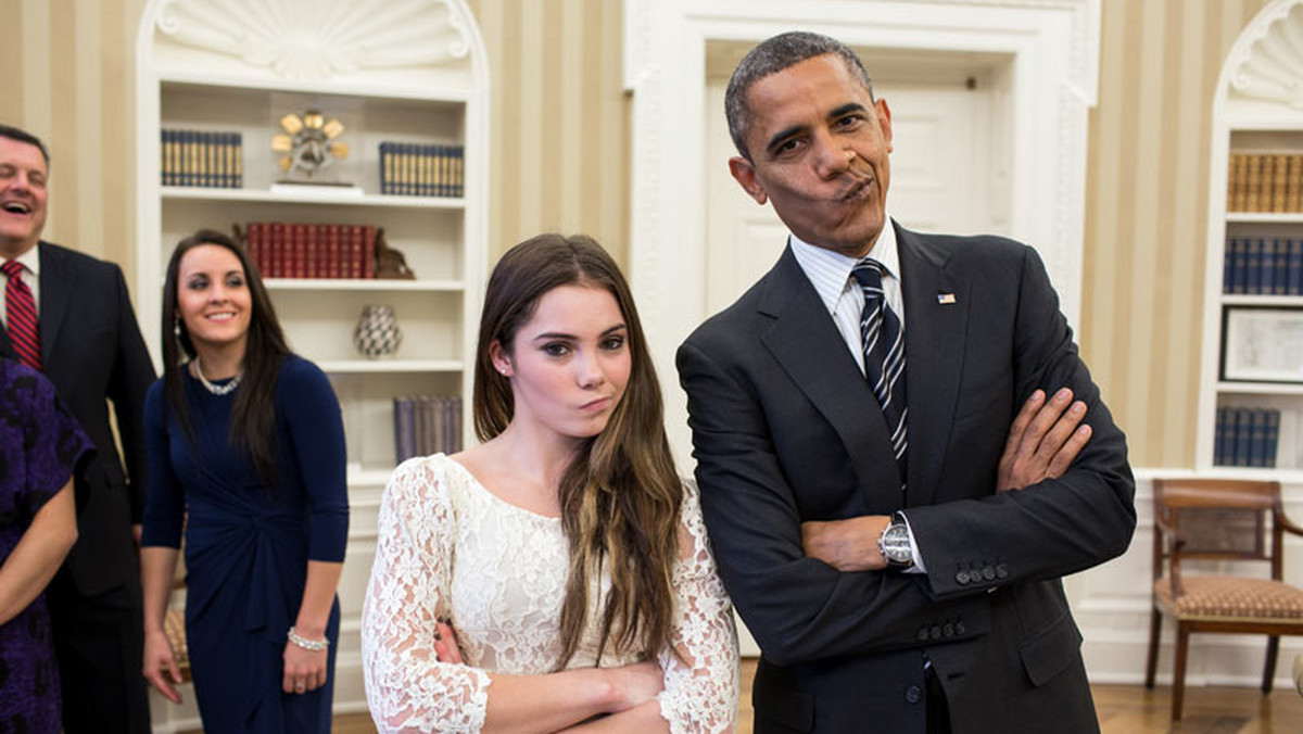 McKayla Maroney, amerykańska gimnastyczka, to jedna z najbardziej lubianych sportsmenek w Stanach Zjednoczonych. Dziewczyna ostatnio gościła u Baracka Obamy, teraz o ich wspólnym zdjęciu mówi cały świat.