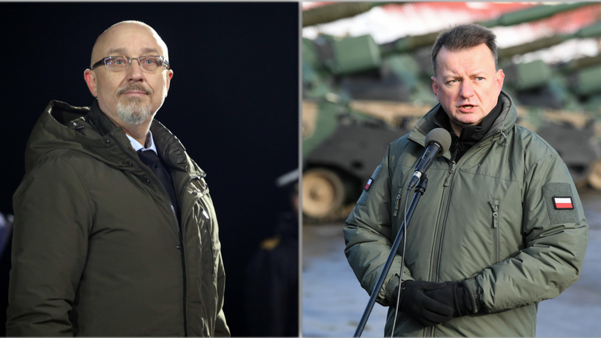 Minister obrony Ukrainy do Błaszczaka: czekamy na "interesujące podarunki"
