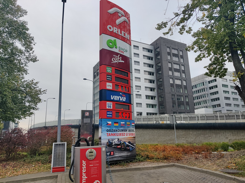 Cena paliw na stacji Orlen 12 października 2023 r. 