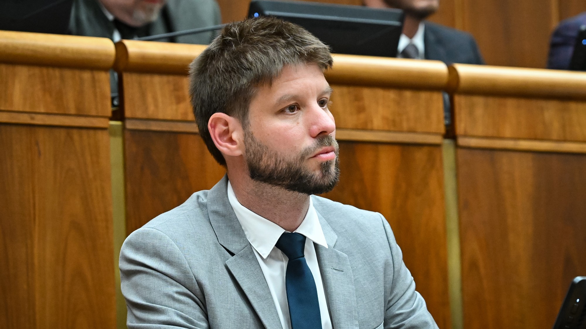 Predseda Progresívneho Slovenska (PS) Michal Šimečka.