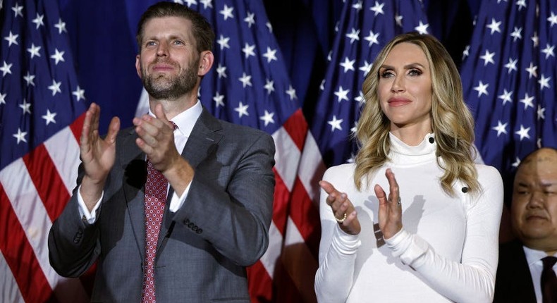 Eric and Lara Trump.Chip Somodevilla/Getty Images