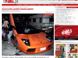 Liszowska wozi się autem za ponad milion złotych