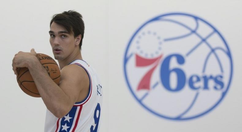 Dario Saric, pictured in 2016, sparked the Philadelphia 76ers as the team rallied to win for the third time in four games