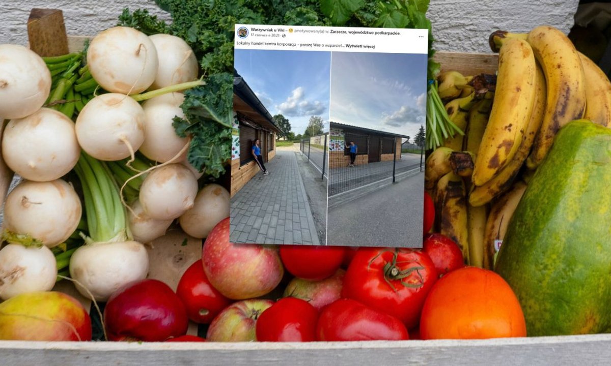 Postawili kratę przed wejściem do warzywniaka. Właścicielka apeluje o pomoc