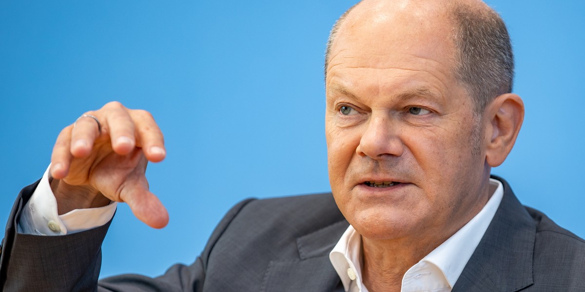 Kanclerz Niemiec Olaf Scholz.