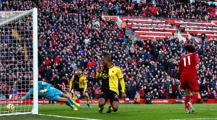 Mohamed Salah látványos gólt szerzett / Fotó: Getty Images