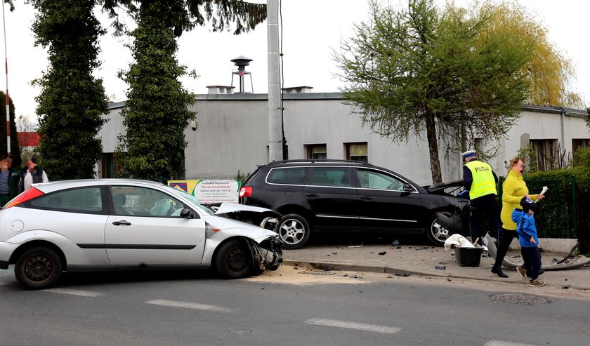 Wypadek pod przedszkolem w Chojnicach