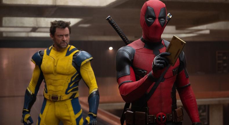 Hugh Jackman as Logan/Wolverine and Ryan Reynolds as Wade Wilson/Deadpool in Deadpool & Wolverine.Jay Maidment/Marvel Studios