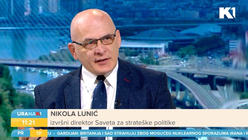 Izvršni direktor Saveta za strateške politike Nikola Lunić