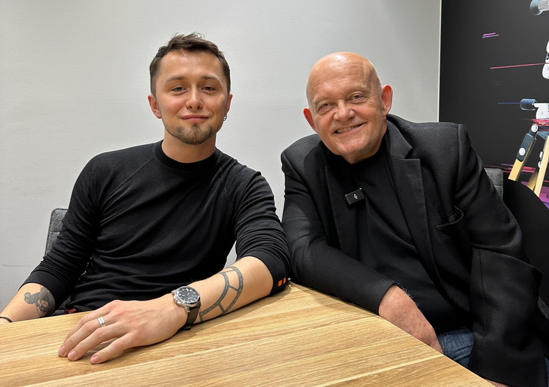 Dawid Dudko i Adam Ferency podczas wywiadu dla Onetu