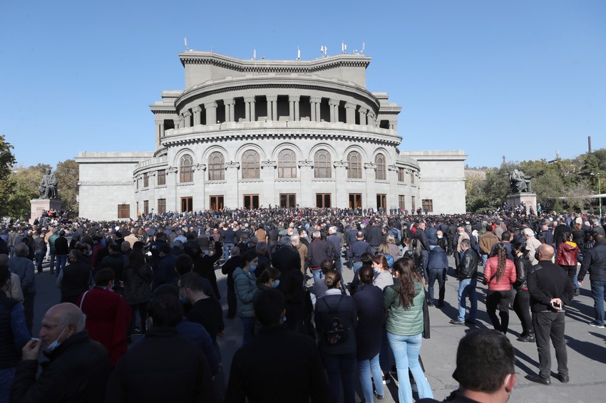 Protest na Trgu slobode u Jerevanu