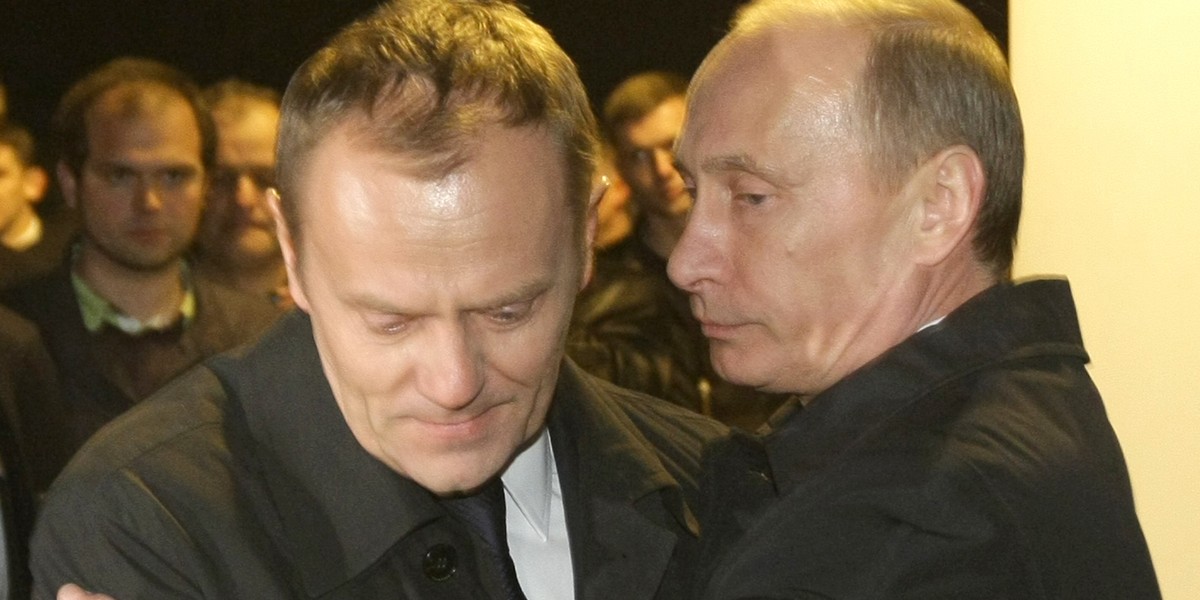 Donald Tusk i Władimir Putin