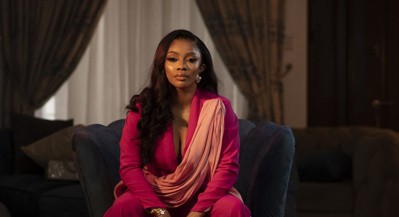 Toke Makinwa tells a heartbreaking tale [Showmax]