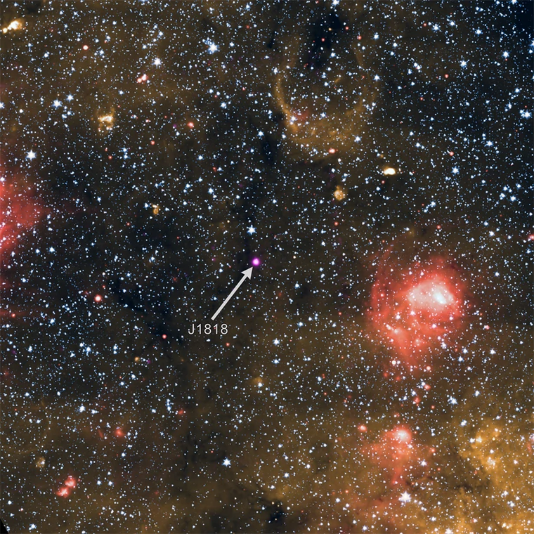 Magnetar J1818.0-1607 odkryty we wrześniu 2020 r.