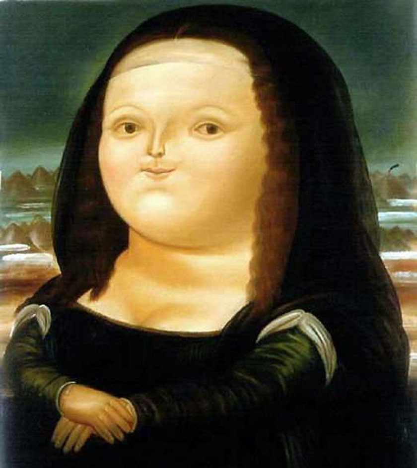 Mona Lisa pokazuje pupę