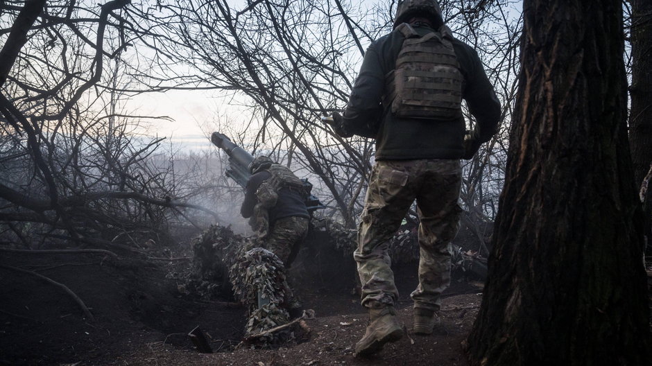 Żołnierze ukraińskiej brygady Azow. Obwód doniecki, 7 kwietnia br.