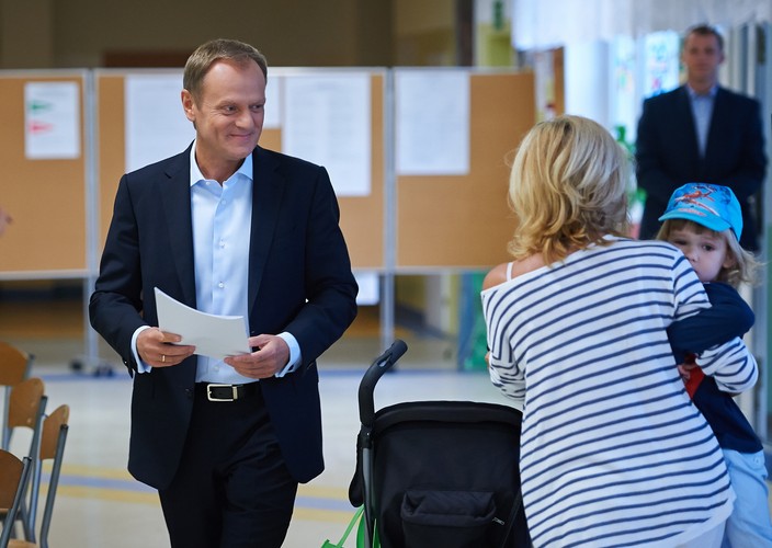 Premier w lokalu wyborczym w Sopocie