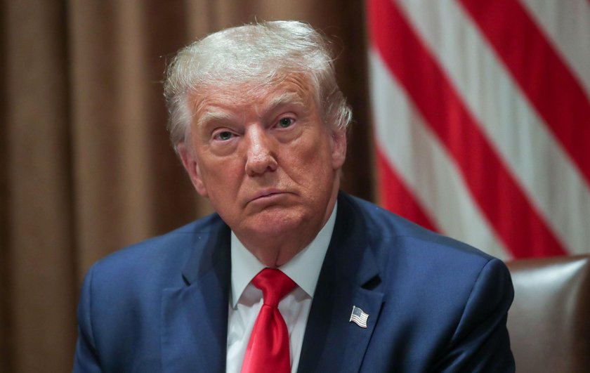 U.S. President Trump holds executive order signing event in the Cabinet Room of the White House in W