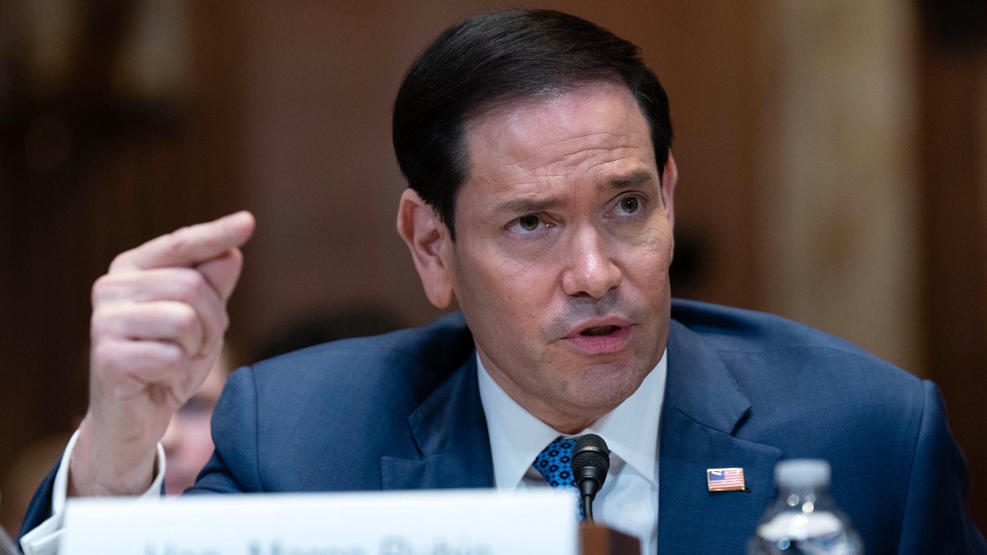Minister zahraničných vecí USA Marco  Rubio. 