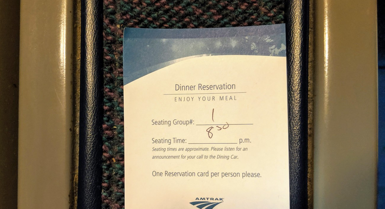 Dinner requires reservations, which immediately signals fancy to me.