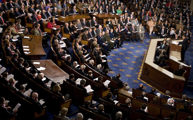 Obrady amerykańskiego Kongresu. fot. Bloomberg