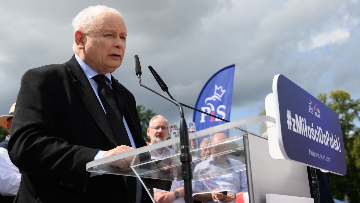 Jarosław Kaczyński w Połajewie