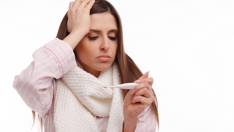lyme kór, influenza, láz, kullancs
