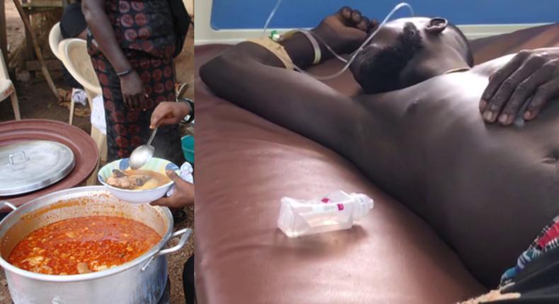 22 people were hospitalised after eating food at funeral