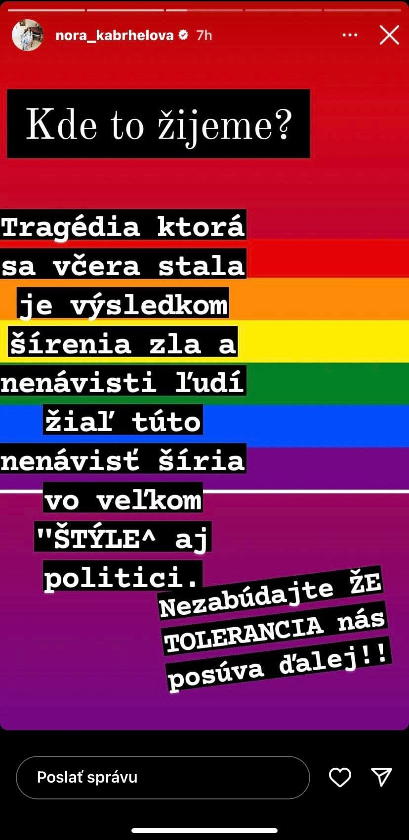 Tragédia zasiahla aj Noru Kabrheľovú. 