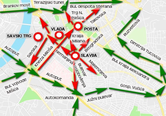 Potezi koji će biti zatvoreni i alternative