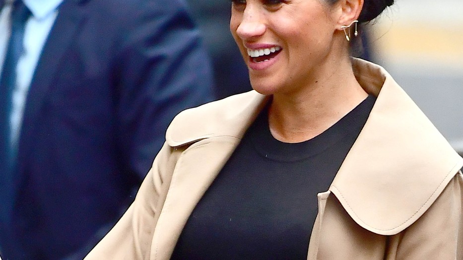 Meghan Markle a feltevések szerint tavasszal fog életet adni gyermekének / Foto: Nortfoto