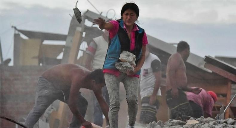 Shaken Ecuador hunts for survivors amid 7.8 quake debris