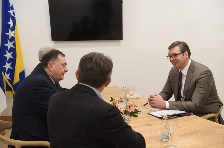 Sastanak Vučiča sa članovima Predsedništva Bih 