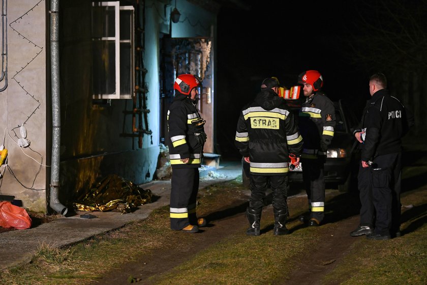 Makabryczny pożar budynku w Leżachowie