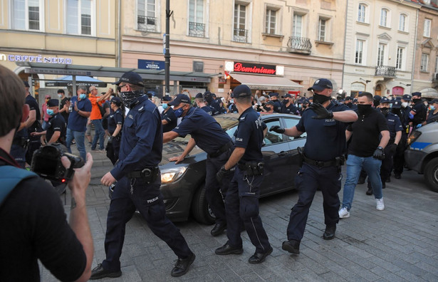 Akcja policji w Warszawie