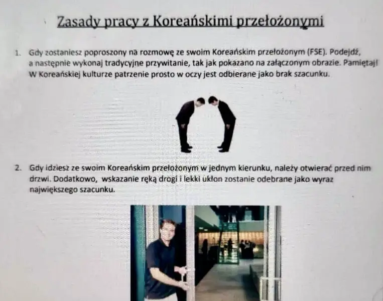 Zasady pracy w LG (zdjęcie pochodzi sprzed kilkunastu miesięcy)