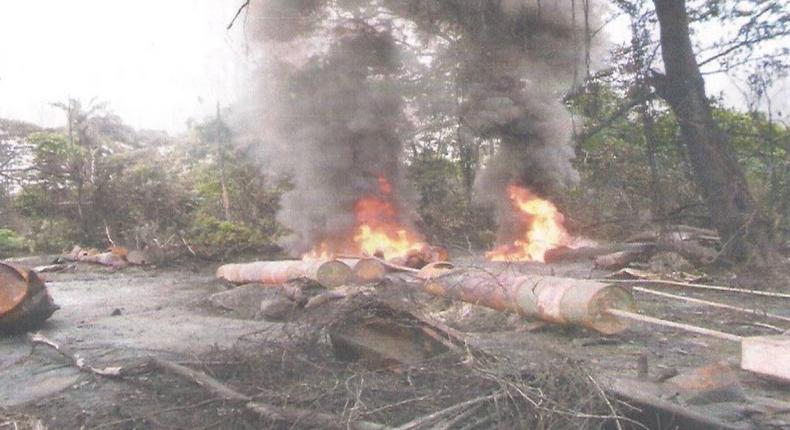 Nigerian Navy averts ship hijack, destroys illegal refineries in Niger Delta