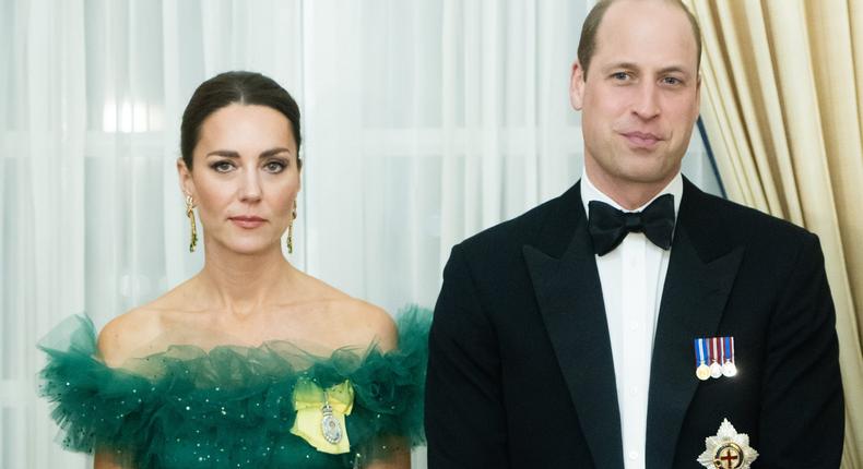 Prince William and Kate Middleton are photographed in Kingston, Jamaica.Photo by Samir Hussein via Getty Images