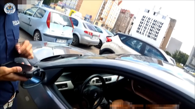 Zatrzymanie 24-latka w BMW we Wrocławiu