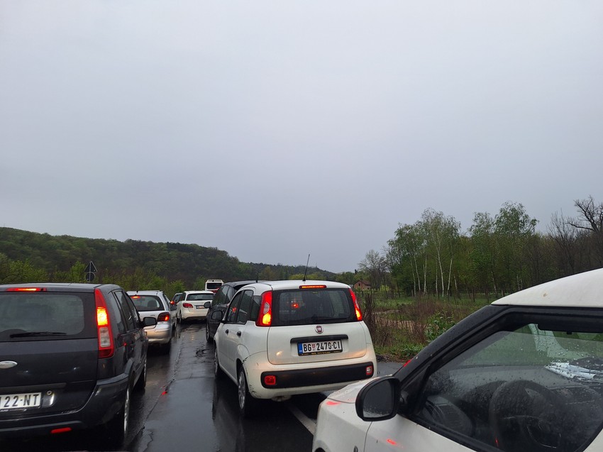 Gužva u Topčideru, vozila mile